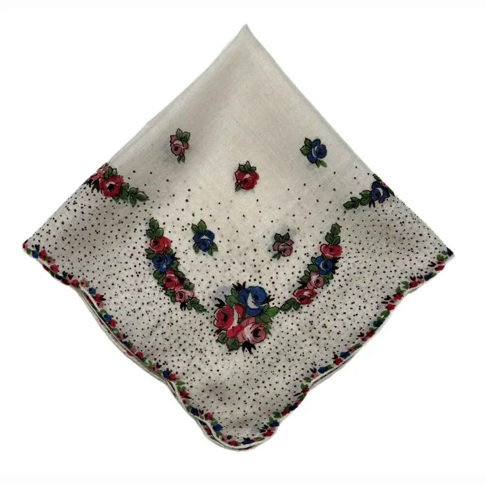 Vintage Heirloom Linen Bridesmaid Handkerchief Wedding Cottage Feminine Dainty